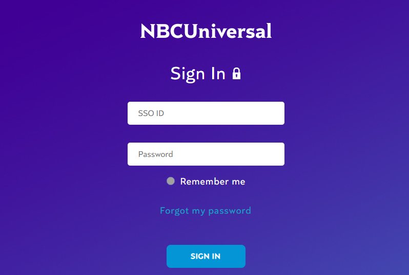 nbcuniversal sso login