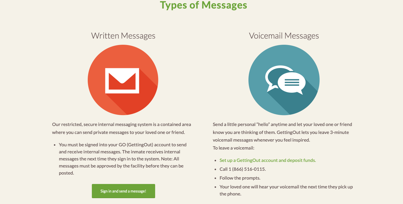 getting out messages