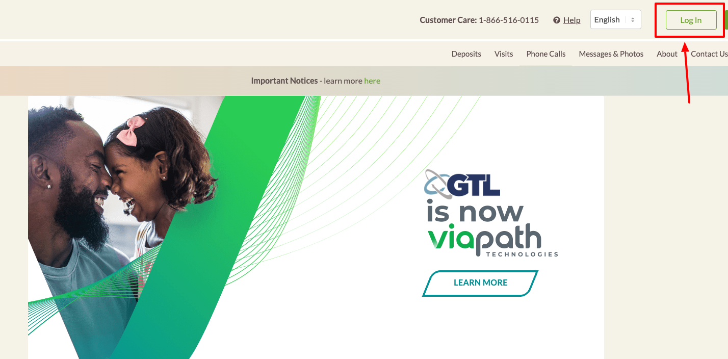 gettingout login process