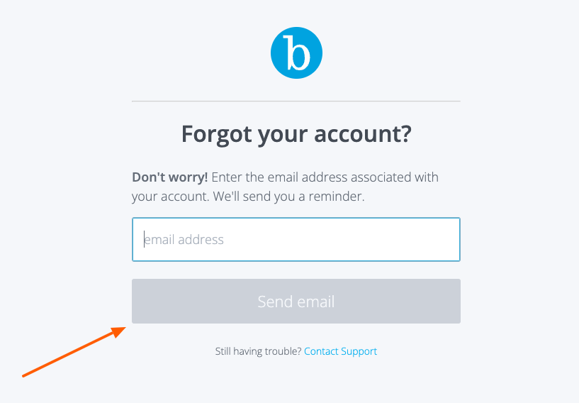 spabooker forgot account name